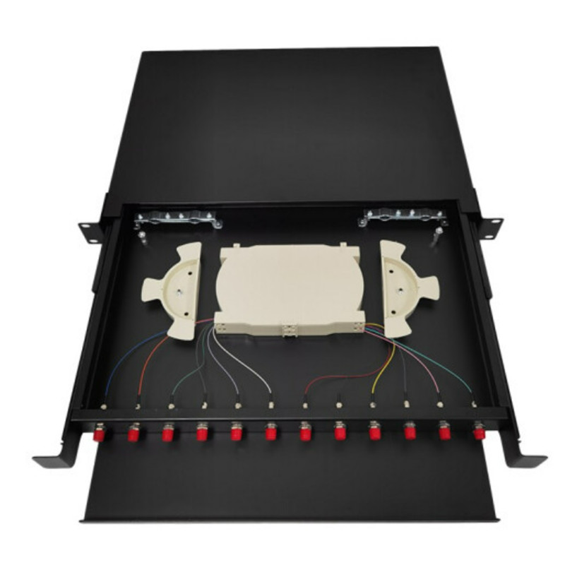 1U Rack Mount Enclosures, 12 Fibers Singlemode-2