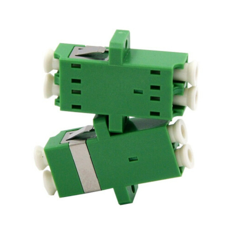 LC APC Duplex Single Mode Plastic Fiber Optic Adapter-2