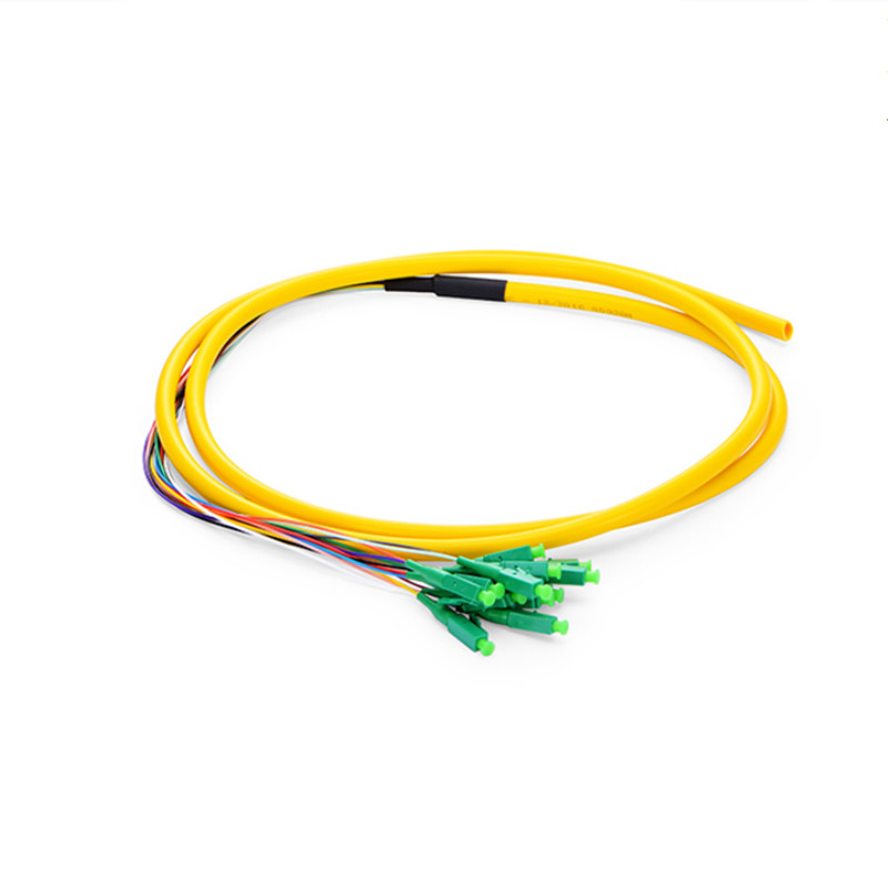 LC APC Single Mode 12 Fibers Optic Pigtails Bunchy