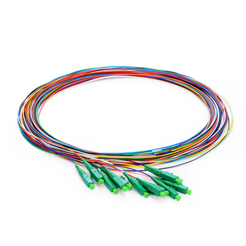 LC APC Single Mode Unjacketed Color-Coded Fiber Optic Pigtail-1