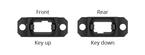 Opposed Off-center Key Orientation