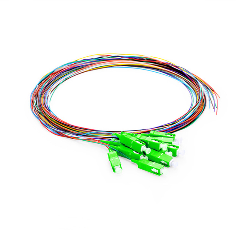 SC APC 12 Fibers Single Mode Fiber Optic Pigtail-1