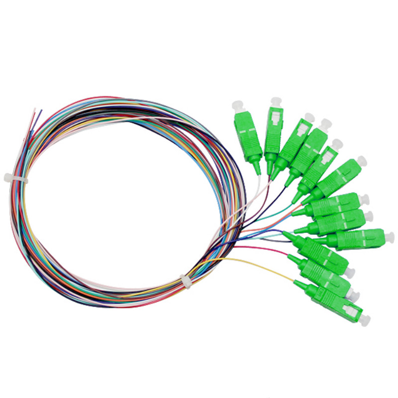 SC APC 12 Fibers Single Mode Fiber Optic Pigtail-2