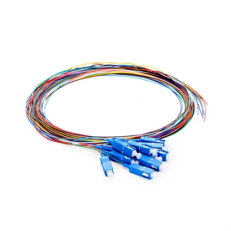 SC UPC 12 Fibers Singlemode Fiber Optic Pigtail - 1