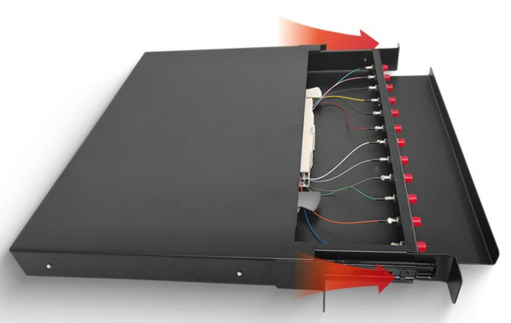 Sliding drawer to Speed Deployment design And Fast Wiring