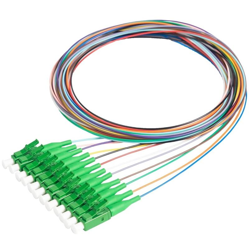 Wholesale 12 Fibers LC APC Fiber Optic Pigtail OS2 Single Mode 0.9mm ...