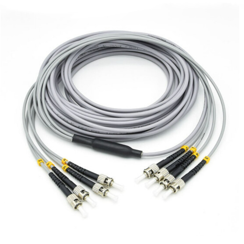 ST to ST Multimode Armored Multifiber Cable-2